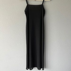 Sheer Black Midi Dress